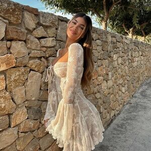 House of CB Analissa Vintage Lace Corset Dress